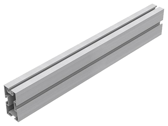 Sustiprintas aliuminio profilis 440 cm su T kanalais (K-25-4400-3T)