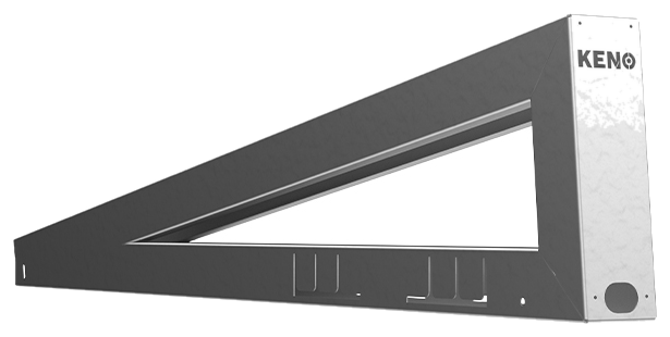 MAX plieninis trikampis, 15° polinkis (K-98-01-15)