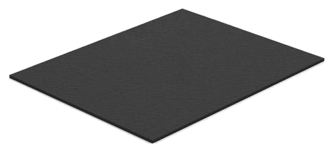 Guminė balasto plokštė 200x250x3 mm (K-45-5)