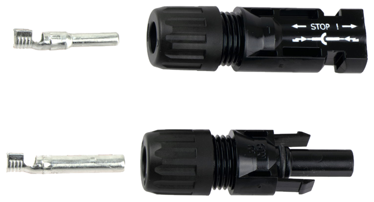 MC4 jungčių rinkinys 4–6 mm² (MC-PV-4) – 10 vnt. pakuotė