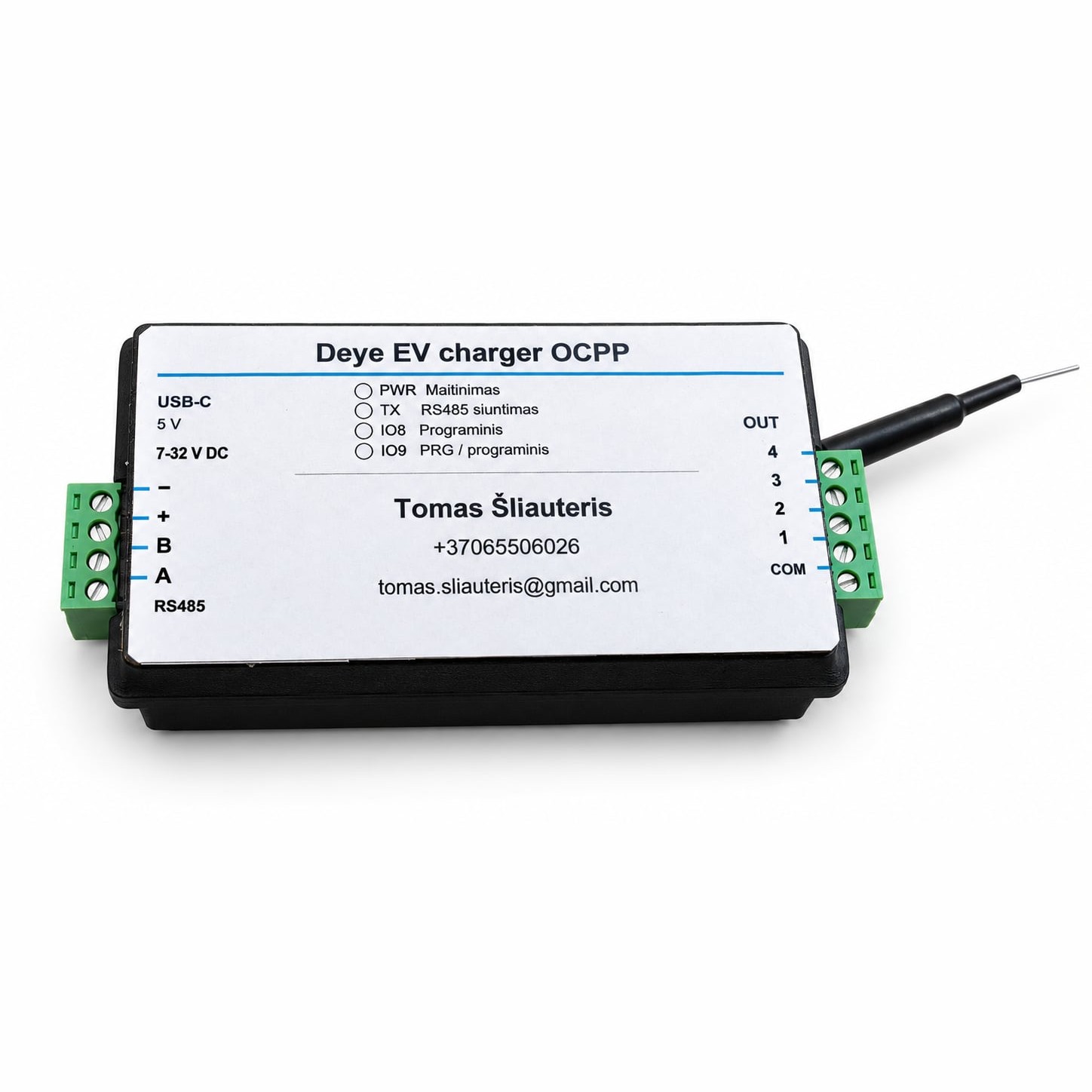 Deye EV charger OCPP modulis