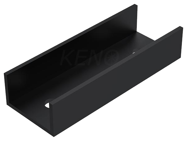 Juodo montavimo profilio jungtis (K-02-CZ)